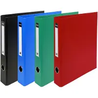 Exacompta Classeur PVC 32x29cm Dos 60mm 4 annx en D Coloris assortis