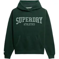 Superdry Sweatshirt 'Athletic Essentials' groen / wit