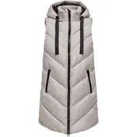 JDY Bodywarmer 'JDYSkylar' lichtgrijs / zwart