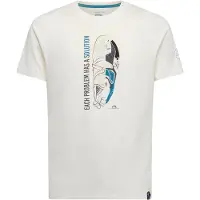 La Sportiva - Solution - T-shirt L, wit/grijs