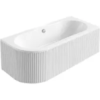 REA - Badkuip - Orion Stripe 150 Right Wit - 160 x 75 x 56 cm
