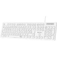 Subblim SUBKBC-0SSK51, Volledige grootte (100%), Bekabeld, USB, Membraan toetsen, QWERTY-indeling, Zwart, Wit