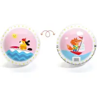 Djeco bal Love boat ball Ø12 cm kleurrijk speelgoed voor kinderen.