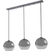 LUCANDE Hanglampe , Brillar, dimbare, Grijs, Woonkamer, Glas, Modern