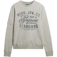 Superdry Sweatshirt 'Industrial' donkergrijs / grijs gemêleerd