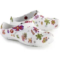 Schu'zz Schuzz Damen Clog Badeschuhe Globule Femme imprimé Pop flower / Multicolor-36