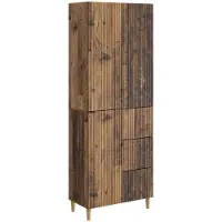 vidaXL Kast Set 2 st Oud hout Bewerkt hout
