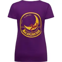 La Sportiva Climbing On The Moon T-shirt Met Korte Mouwen Paars S Vrouw