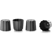 Ibili Canele Mold 4 Units Zilver