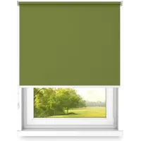 Time4blinds Rolgordijnen Verduisteringsrolgordijn Vrijhangend rolgordijn zonder cassettemuur of plafondmontage UV-bescherming Thermische eigenschappen Solide 80x220 cm Bosgroen - rechts
