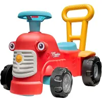 Falk Loopfiguur tractor Maurice rood - speelgoed tractor voor peuters.