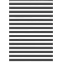 vidaXL Zebra rolgordijn 155x200 cm stofbreedte 150,9 cm zwart