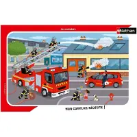 Nathan puzzel brandweer - legpuzzel 15 stukjes voor kinderen.