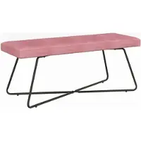 vidaXL Bank Roze 110 x 40 x 45 cm fluweel
