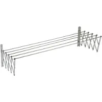 Sauvic Uitschuifbare Waslijn Van Roestvrij Staal 120 Cm