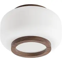 Quitani Plafondlamp Shiro, dimbaar, wit / opaal, Woon-/ Eetkamer, Glas, Design, plafondlamp
