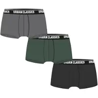Urban Classics Boxershorts lichtgrijs / donkergroen / zwart / wit