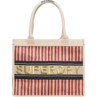 Superdry Shopper crème / goud / rood / zwart