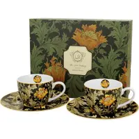 DUO sp. z o.o. 2x Espresso Kopjes 110ml Chrysanthemum - William Morris Porselein