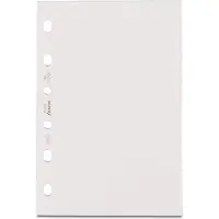 Filofax - vulling pocket - blanco notitiepapier - wit