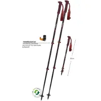 Komperdell Carbon Evo Zero Compact Stokken Rood 90-120 cm