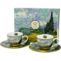 DUO sp. z o.o. 2 Espresso Kopjes & Schotels - Van Gogh "Wheat Field"