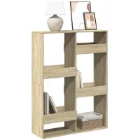 vidaXL Boekenkast 100x33x135 cm bewerkt hout sonoma eikenkleurig