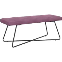 vidaXL Bank Paars 110 x 40 x 45 cm fluweel