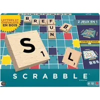 Mattel Scrabble - Met Houten Blokjes - Franse Editie
