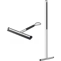 Zack Jaz glas- en vloerwisser set 2-delig rvs gepolijst