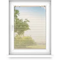 Fart Produkt time4blinds - Binnenjaloezieën Zonder Boren - Aluminium Jaloezieën - Aluminium Rolgordijnen voor Woonkamer, Slaapkamer, Keuken, Kantoor - met Koordgeleiders - Glanzend Gold, Links, 600x2000