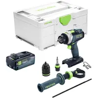 Festool TPC 18/4 I-Basic accu klopboormachine 18 V 75 Nm + 1x accu 8.0 Ah + snellader + systainer