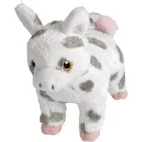 Wild republic Pluche knuffel boerderijdieren varken van 18 cm - Knuffel boederijdieren