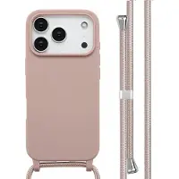IMoshion Siliconen hoesje met koord voor de Apple iPhone 17 Pro - Sand Pink