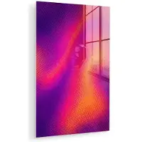 MuchoWow Glasschilderij 20x30 cm - Schilderij acrylglas - Abstract - Patroon - Kleurverloop - Foto op glas - Muurdecoratie woonkamer - Wanddecoratie slaapkamer - Schilderijen