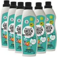 Marcel's Green Soap Kleur Wasmiddel - Perzik & Jasmijn - 6 x 1L - 139 wasbeurten