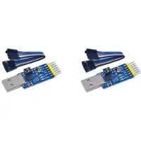 Melitt 2X 6-in-1 Multifunctionele USB Naar UART Seriële Poortmodule USB TTL 485 232 Gratis Conversie CP2102 USB Naar TTL TTL Naar 232
