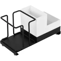 Typecat Metalen Koffie- en Theestationorganizer Kleine Ruimte voor Kantoor Wegwerppapieren Bekerhouder Theezakjes, Koffiepadorganizer