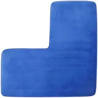 Melitt L-Vormige Badmat, Antislip, Zacht Badmat, Wasbaar Tapijt voor Vierkante Douches, Ideaal voor Hoekdoucheruimtes B