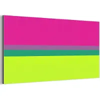 MuchoWow Aluminium schilderij 80x40 cm - Wanddecoratie metaal - Strepen - Modern - Kleurrijk - Metalen muurdecoratie woonkamer - Decoratie industrieel - Foto op dibond - Industriële accessoires slaapkamer