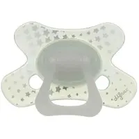 Difrax Fopspeen Natural Glow in the Dark 12 Maanden+ 4x1 St Fopspeen