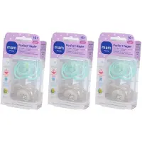Mam Perfect Night Fopspeen Silicone Unisex 16m+ 3x2 St Fopspeen