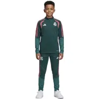 Adidas Real Madrid Trainingspak 1/4-Zip 2026-2027 Kids Donkergroen Roze Wit