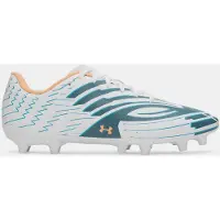 Under Armour Unisex Shadow Club 4 FG Voetbalschoenen 6006232 101 White / Boundless Blue