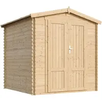 Timbela M343F1+M343G - Houten tuinhuis - 3,53 m² - 206x216xH224 cm - met vloer