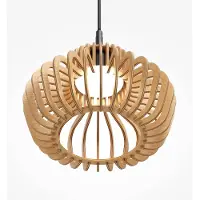 Maytoni Hanglamp Namiki, hout licht, Woon-/ Eetkamer, Hout, Modern, hanglamp