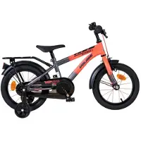Volare Thombike Kinderfiets - Jongens - 14 inch - Oranje Grijs