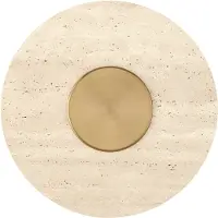 Masterlight Wandlamp Ember Travertine/Gold Ø30