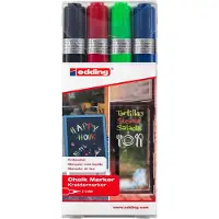 Edding Krijtstiften 4095, 2-3 mm, diverse kleuren, 4 stuks