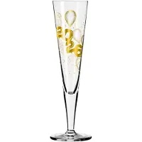 Ritzenhoff Champagneglas - New Years Party 2026 - Kristalglas - 205 ml - Champagne & Prosecco Glas Goud - Champagneflute - Oud en Nieuw
